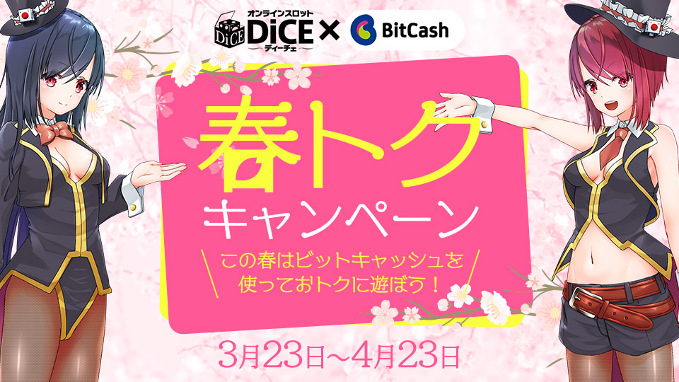 DiCE×ビットキャッシュ 春トクキャンペーン